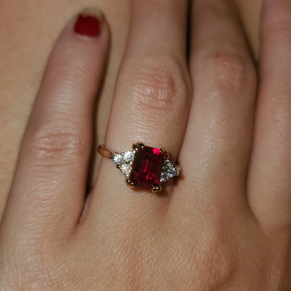Garnet ring - Picture 7 of 8
